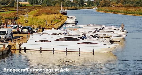 Bridgecraft's moorings at Acle Bridge