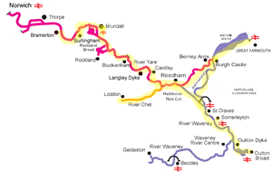 One week Norfolk Broads itinerary starting from Brundall