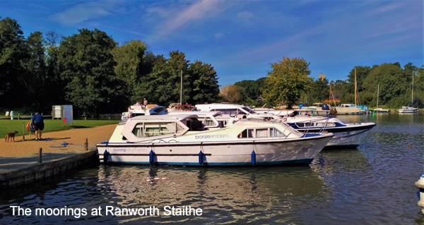 The moorings at Ranworth Staithe