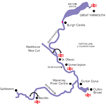 River Waveney Villages and Moorings